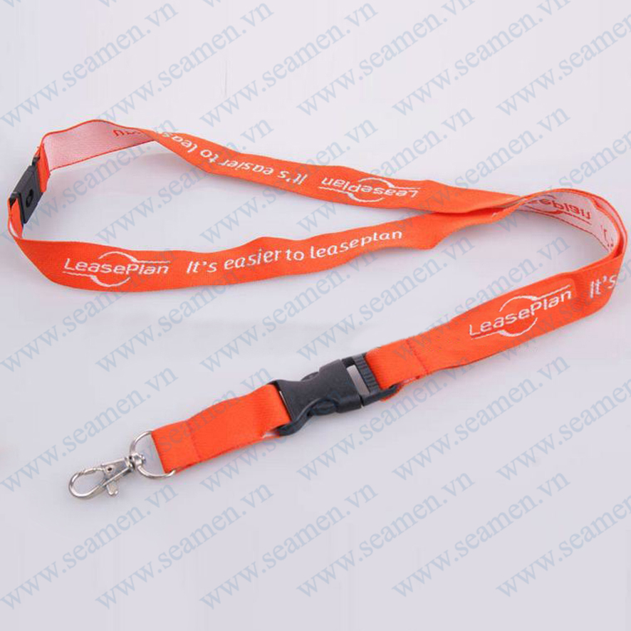 Dây đeo thẻ dệt logo 007