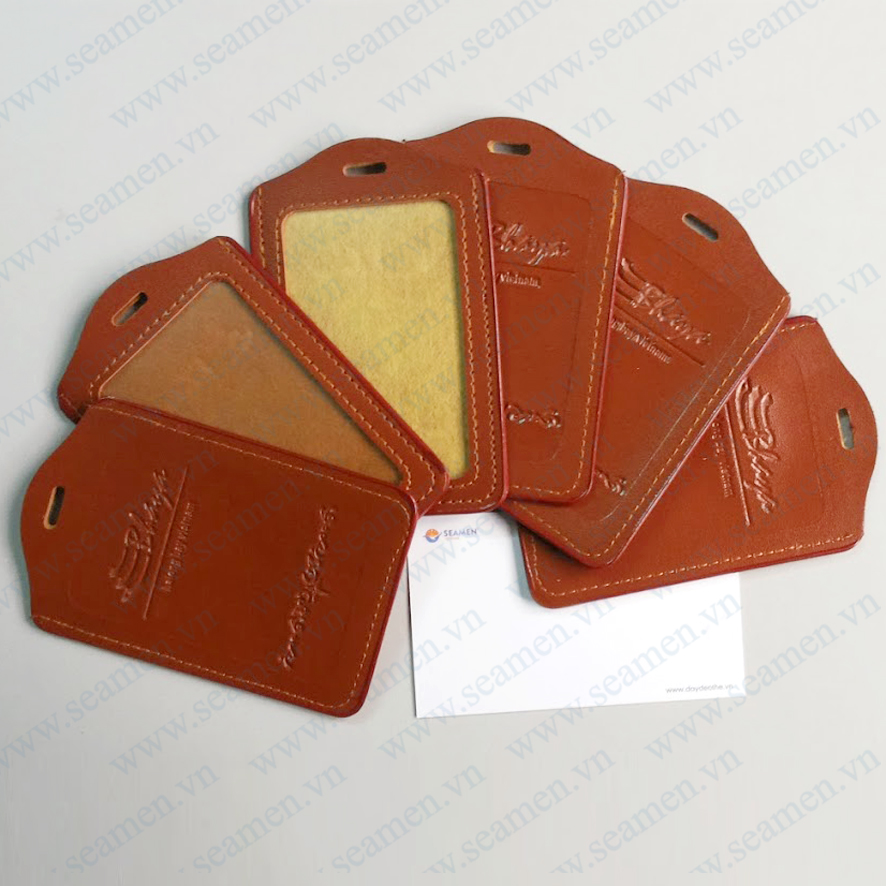 Bao đeo thẻ nhân viên dập logo chìm