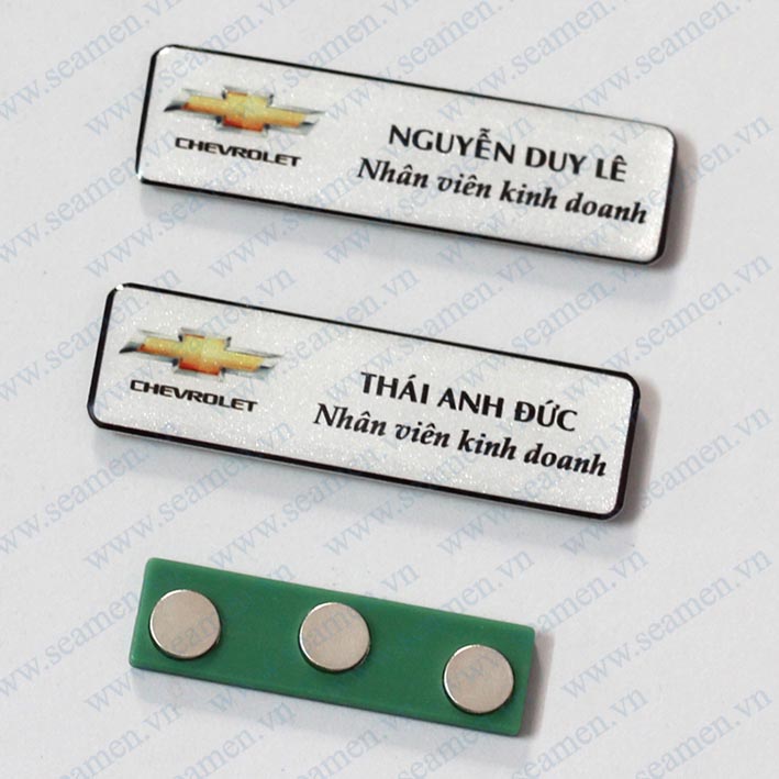 Thẻ tên nhân viên in phẳng