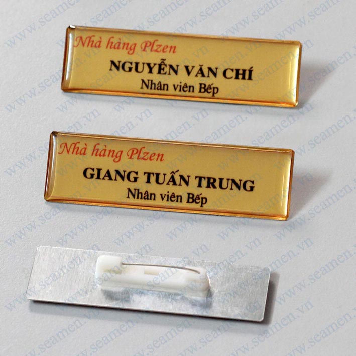 Thẻ tên nhân viên in phẳng 03