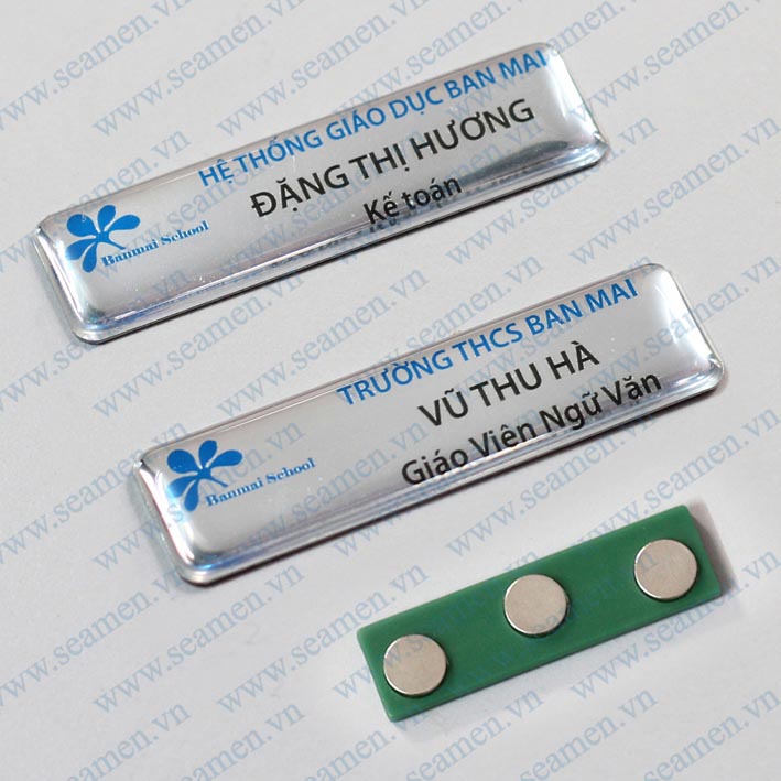 Thẻ tên nhân viên in phẳng 04