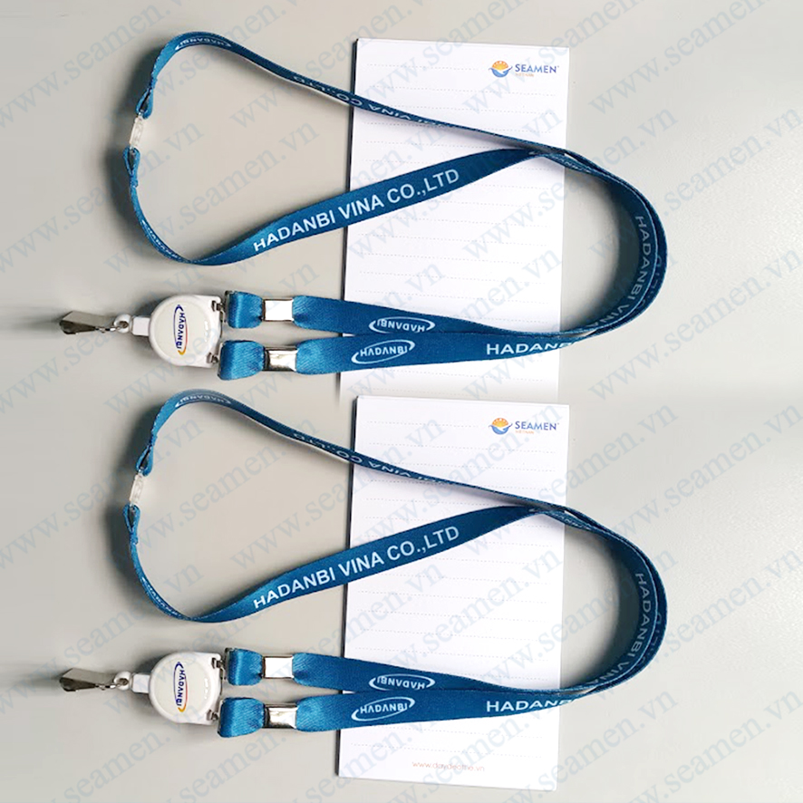 Dây đeo thẻ nhân viên in chuyển nhiệt 019