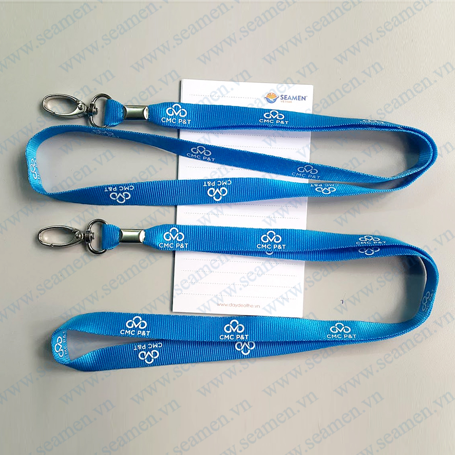 Dây đeo thẻ in mực cao su nổi 038